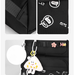 Pa060825-1B شنتة مدرسية خامة مكفولة طبية ضد الماء مناسبة من خامس ل الصف الثاني عشر