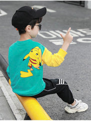 AS-1523B طقم بيكاتشو قطني ( بلوزة قطنية + بنطلون رياضي)