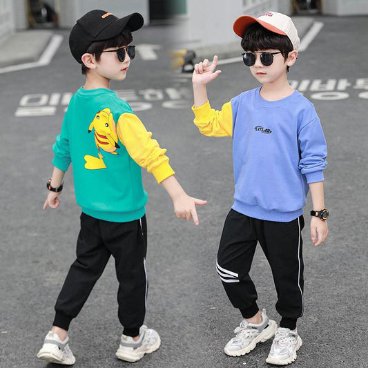 AS-1523B طقم بيكاتشو قطني ( بلوزة قطنية + بنطلون رياضي)