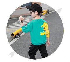 AS-1523B طقم بيكاتشو قطني ( بلوزة قطنية + بنطلون رياضي)