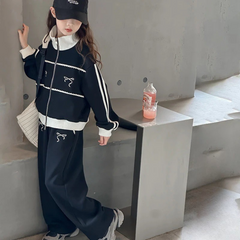 WZH191124-20 بدلة قطنية فخمة قطعتين ( جكيت + بنطلون) ربيعي خريفي