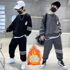 WZ261124-11 ترينج شتوي مبطن فرو تقيل قطعتين ( بلوزة + بنطلون)