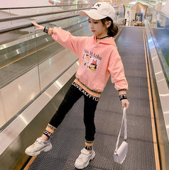 AO1023-50 طقم سبورت قطني ( بلوزه + بنطلون)