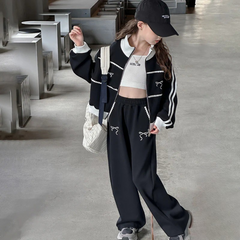 WZH191124-20 بدلة قطنية فخمة قطعتين ( جكيت + بنطلون) ربيعي خريفي