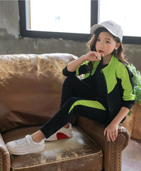 AO0508-78 طقم سبورت بناتي قطعتين ( جكيت + بنطلون )