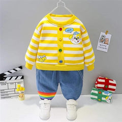 AO0519-124 طقم جينز قطعتين مبطن فرو بالكامل