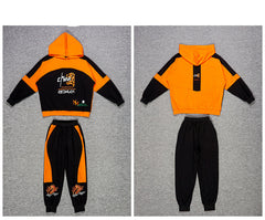 AO0508-110 طقم رياضة قطني قطعتين ( بلوزة + بنطلون)