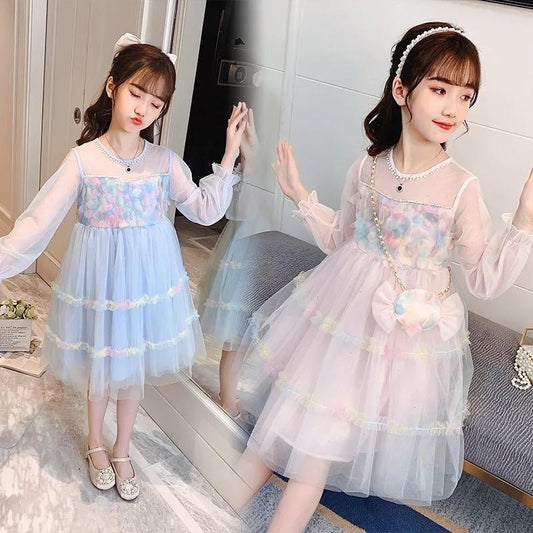 AO0402-78 فستان مورد + حقيبة ناعمة