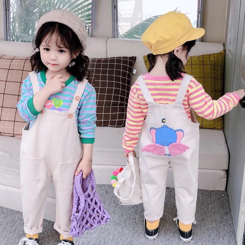 AO0519-132 طقم أفرهول قطعتين ( بلوزة قطنية دافية+ أفرهول كتان ناعم)