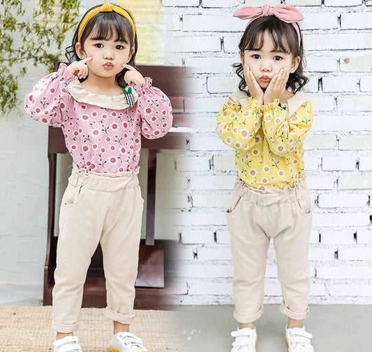 AS-1306G طقم كتان ( بلوزة كتان ناعم + بنطلون كتان ناعم)