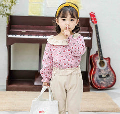 AS-1306G طقم كتان ( بلوزة كتان ناعم + بنطلون كتان ناعم)