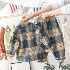 AS-1401B بدلة 4 قطع ( جكيت+ بلوزة قطنية+ بنطلون + ببيونة)