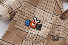 AS-1401B بدلة 4 قطع ( جكيت+ بلوزة قطنية+ بنطلون + ببيونة)