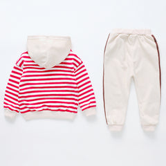 AS-1493G طقم بناتي قطني قطعتين ( بلوزة + بنطلون )