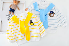 AS-1558B طقم بناتي قطعتين ( بلوزة مع لفحتها + بنطلون جينز)