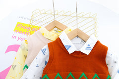 AS-1568B طقم ولادي 3 قطع ( قميص + فست + بنطلون )