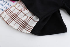 AS-1578B طقم 4 قطع ( قميص + جكيت + بنطلون جينز + ببيونة)