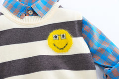 AS-1580B طقم ولادي 3 قطع ( قميص + فست صوف + بنطلون)