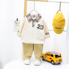 AS-1581B طقم ولادي قطعتين ( بلوزة + بنطلون)