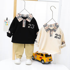 AS-1581B طقم ولادي قطعتين ( بلوزة + بنطلون)