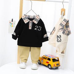 AS-1581B طقم ولادي قطعتين ( بلوزة + بنطلون)