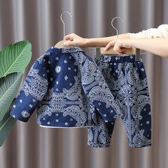 AS-1590B بدلة 4 قطع ( بلوزة + جكيت + بنطلون + ببيونة)