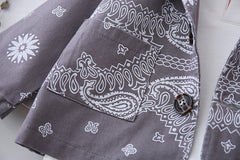 AS-1590B بدلة 4 قطع ( بلوزة + جكيت + بنطلون + ببيونة)