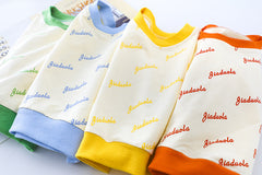 AS-1603G طقم افرهول ربيعي قطعتين( افرهول+ بلوزة قطنية)