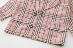 AS-1615G طقم بناتي 3 قطع ( جكيت + بلوزة + تنورة)