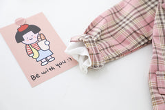 AS-1615G طقم بناتي 3 قطع ( جكيت + بلوزة + تنورة)