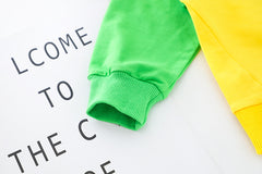 AS-1679G طقم قطعتين ولادي + بناتي ( بلوزة قطنية + بنطلون جينز ناعم )