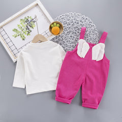 AS-1681G طقم افرهول قطعتين ( افرهول مع جناحات من الظهر + بلوزة قطنية )