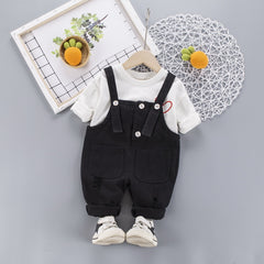 AS-1681G طقم افرهول قطعتين ( افرهول مع جناحات من الظهر + بلوزة قطنية )