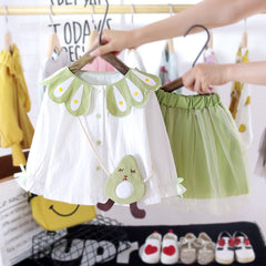 AS-1697G طقم تنورة 3 قطع ( قميص + تنورة + اكسسوار حقيبة)