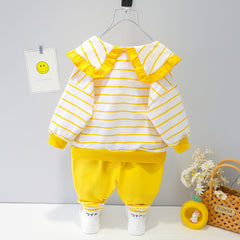 AS-1701G طقم بصور والوان الفواكه قطعتين  ( بلوزة + بنطلون) خريفي / ربيعي