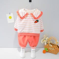 AS-1701G طقم بصور والوان الفواكه قطعتين  ( بلوزة + بنطلون) خريفي / ربيعي