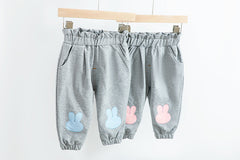 AS-1709G طقم الارنوب القطني ( بلوزة + بنطلون )