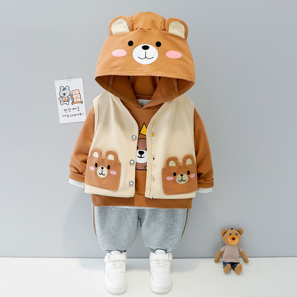 AS-1720G طقم الدبدوب بجي 3 قطع ( بلوزة + فست + بنطلون)