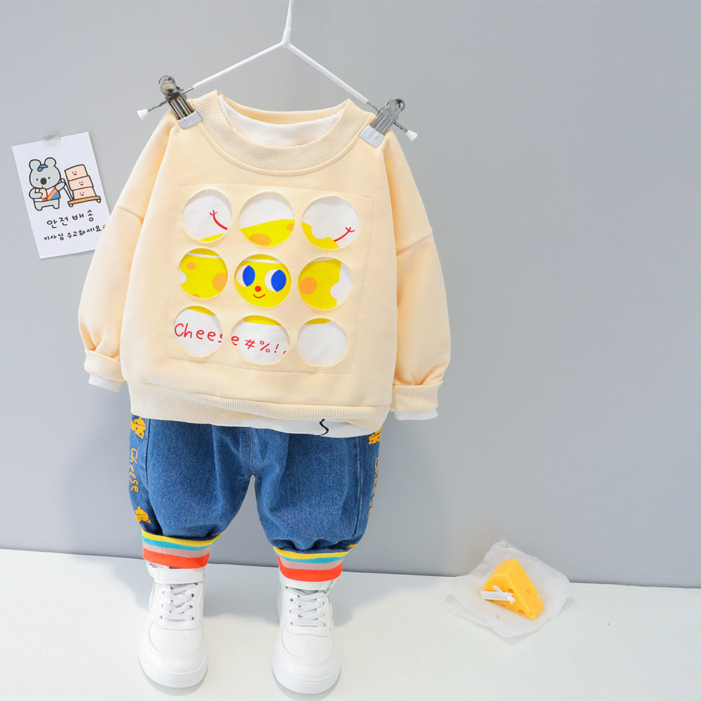 AS-1721G طقم جينز قطعتين خريفي / ربيعي