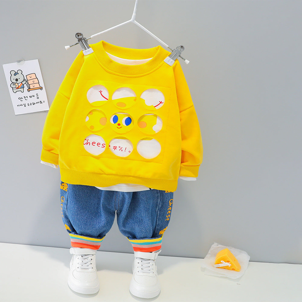 AS-1721G طقم جينز قطعتين خريفي / ربيعي