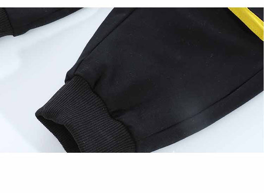 AS-1992B طقم سبورت قطن ولادي قطعتين ( بلوزة + بنطلون)