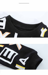 AS-1992B طقم سبورت قطن ولادي قطعتين ( بلوزة + بنطلون)