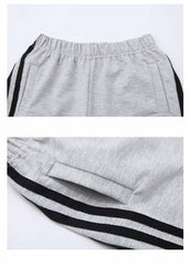 AS-1995B طقم سبورت قطن ولادي قطعتين ( بلوزة + بنطلون)