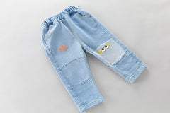 AS-2059B طقم 3 قطع ( بلوزة + قميص + بنطلون جينز )