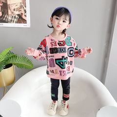 AS-2096G طقم سبورت قطني بالوان مميزة وخامة مريحة ( بلوزة فلو + فيزون)