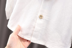 AS-2099B بدلة ولادي قطنية دافية بتجي 4 قطع ( جكيت + قميص+ جرافة+ بنطلون)