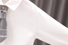 AS-2099B بدلة ولادي قطنية دافية بتجي 4 قطع ( جكيت + قميص+ جرافة+ بنطلون)