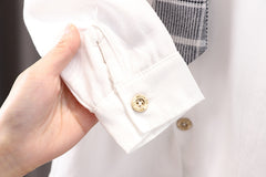 AS-2099B بدلة ولادي قطنية دافية بتجي 4 قطع ( جكيت + قميص+ جرافة+ بنطلون)