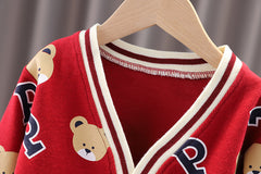 AS-2100B طقم 3 قطع( بلوزة + جكيت + بنطلون جينز)