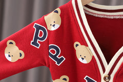 AS-2100B طقم 3 قطع( بلوزة + جكيت + بنطلون جينز)